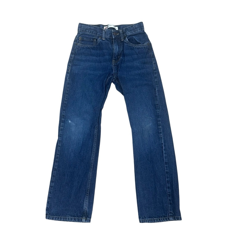 LEVIS 505 Boy’s Blue Jean Denim Straight Leg Size‎ 12 Slim Waist Tighteners